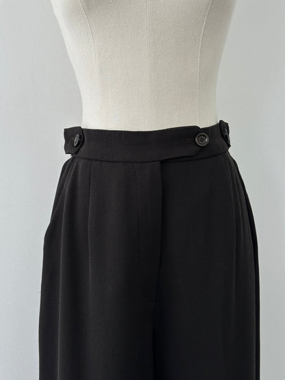 Mani 1990s Pure Wool Straight Leg Trousers - W26