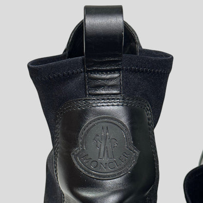 Moncler Vera Leather Chelsea Ankle Boot - UK8 | Black