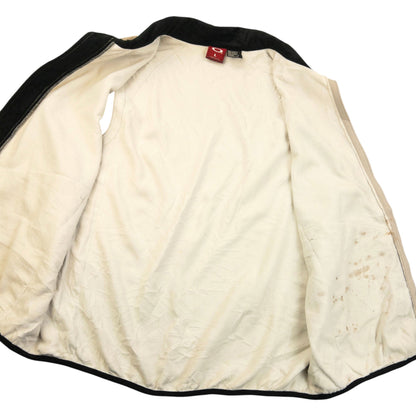Vintage 90s Oakley Zip Up Fleece Gilet Size L | Large, Beige