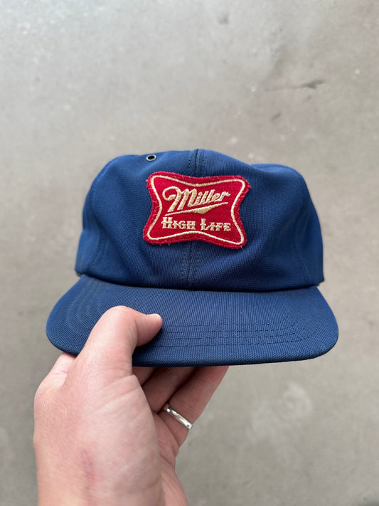1980’s Miller High Life Cap | O/S, Navy