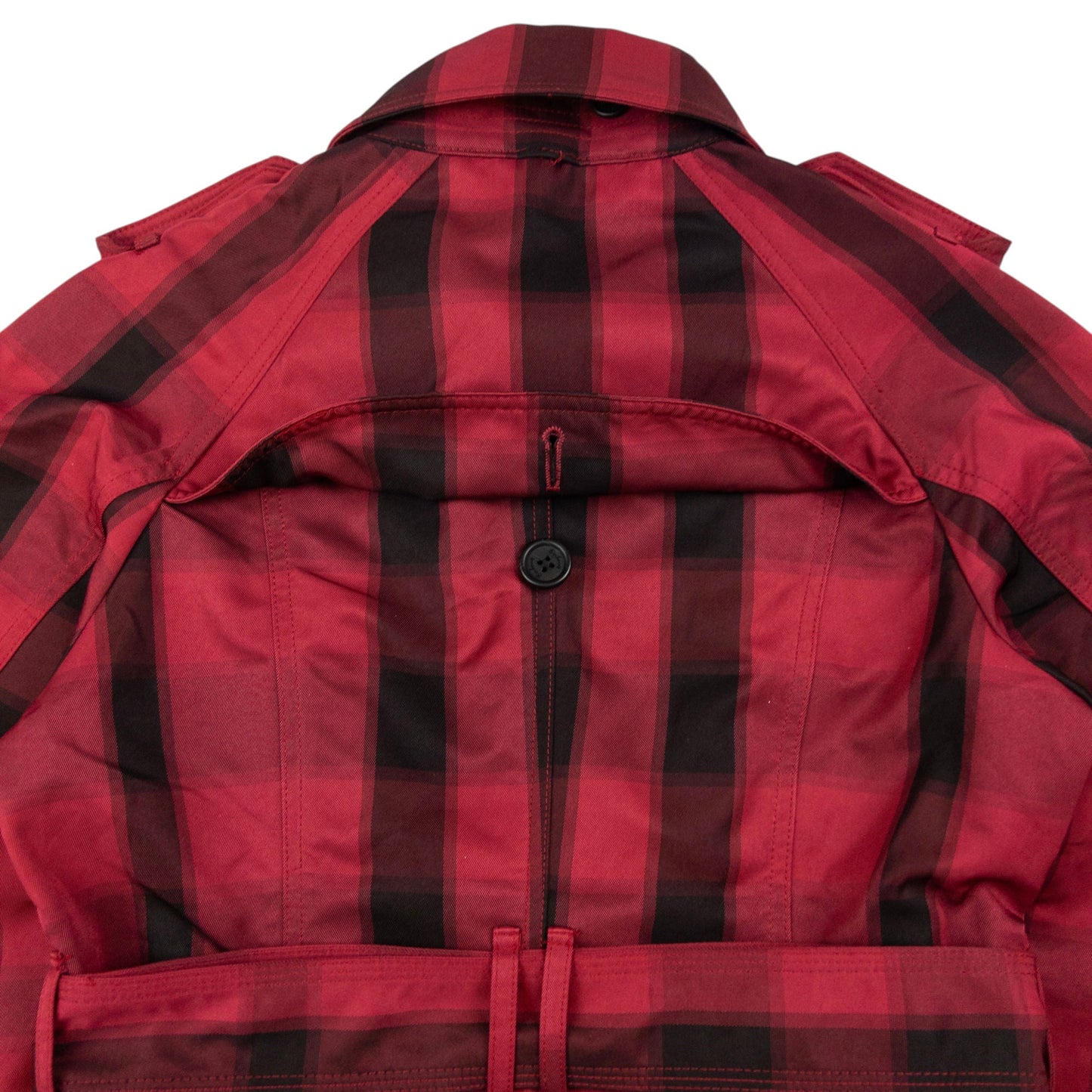 Vintage Burberry Nova Check Belted Trench Jacket Womens Size M