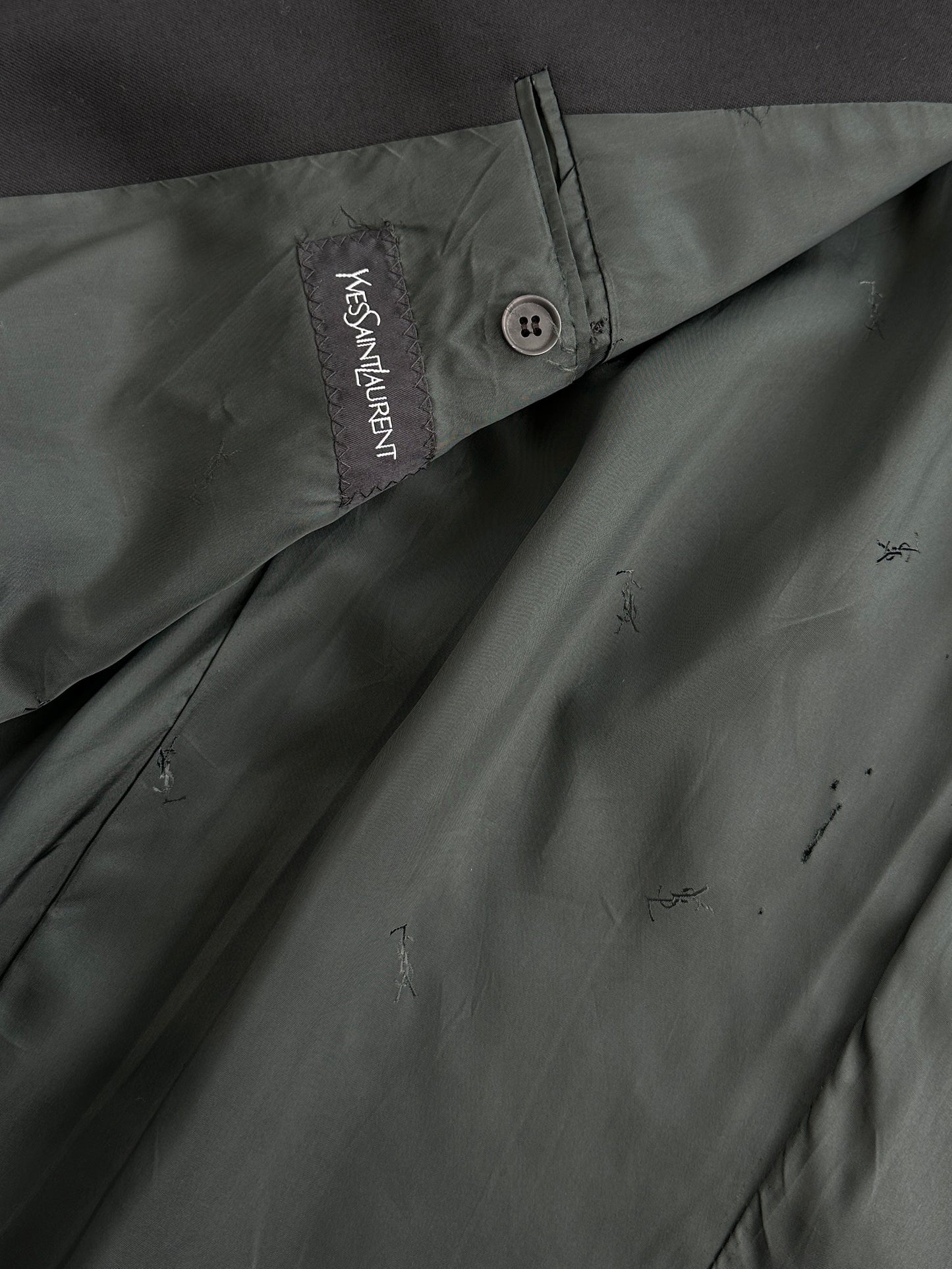 Yves Saint Laurent 90s Pure Wool Single Breasted Blazer 44R/L