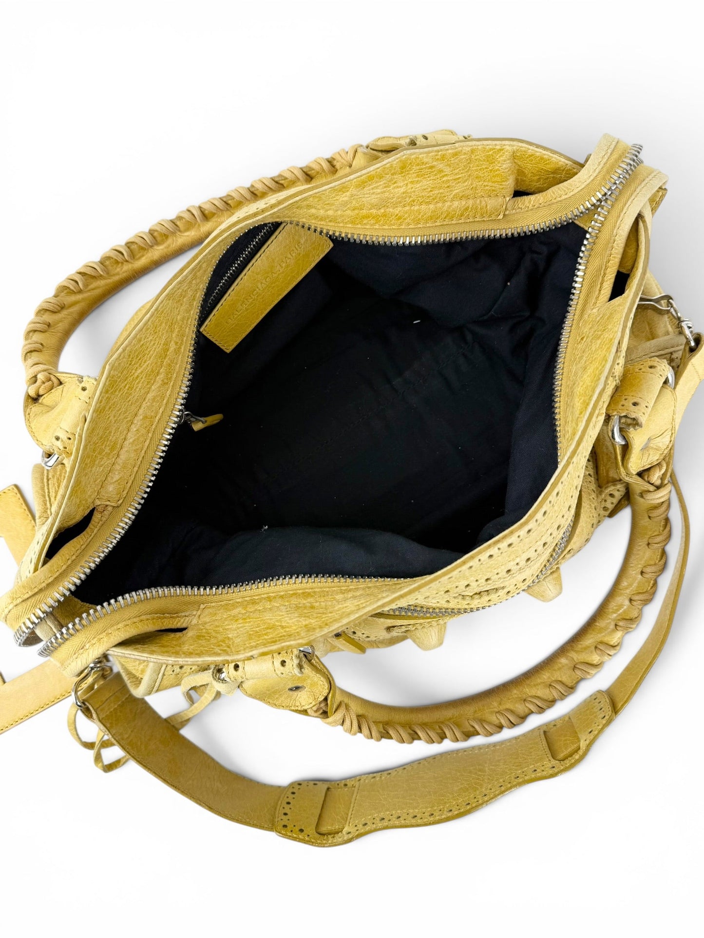 2010 Balenciaga Giant City Punching Hole 2Way Handbag | O/S, Silver