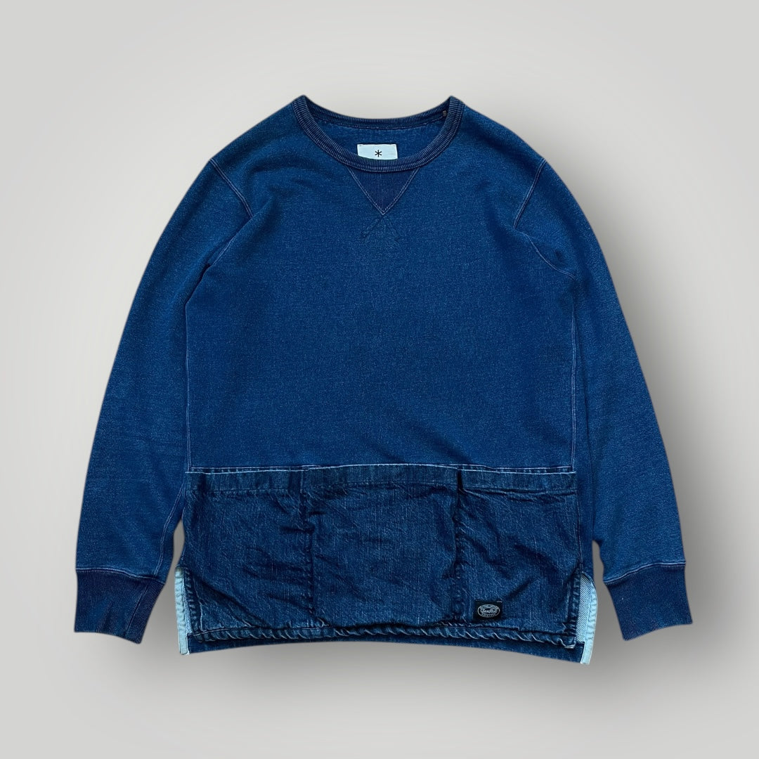 Snow Peak Utility Denim Crewneck M