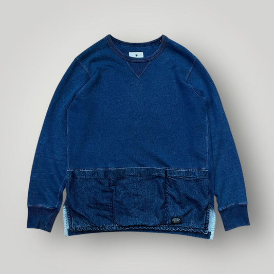 Snow Peak Utility Denim Crewneck M