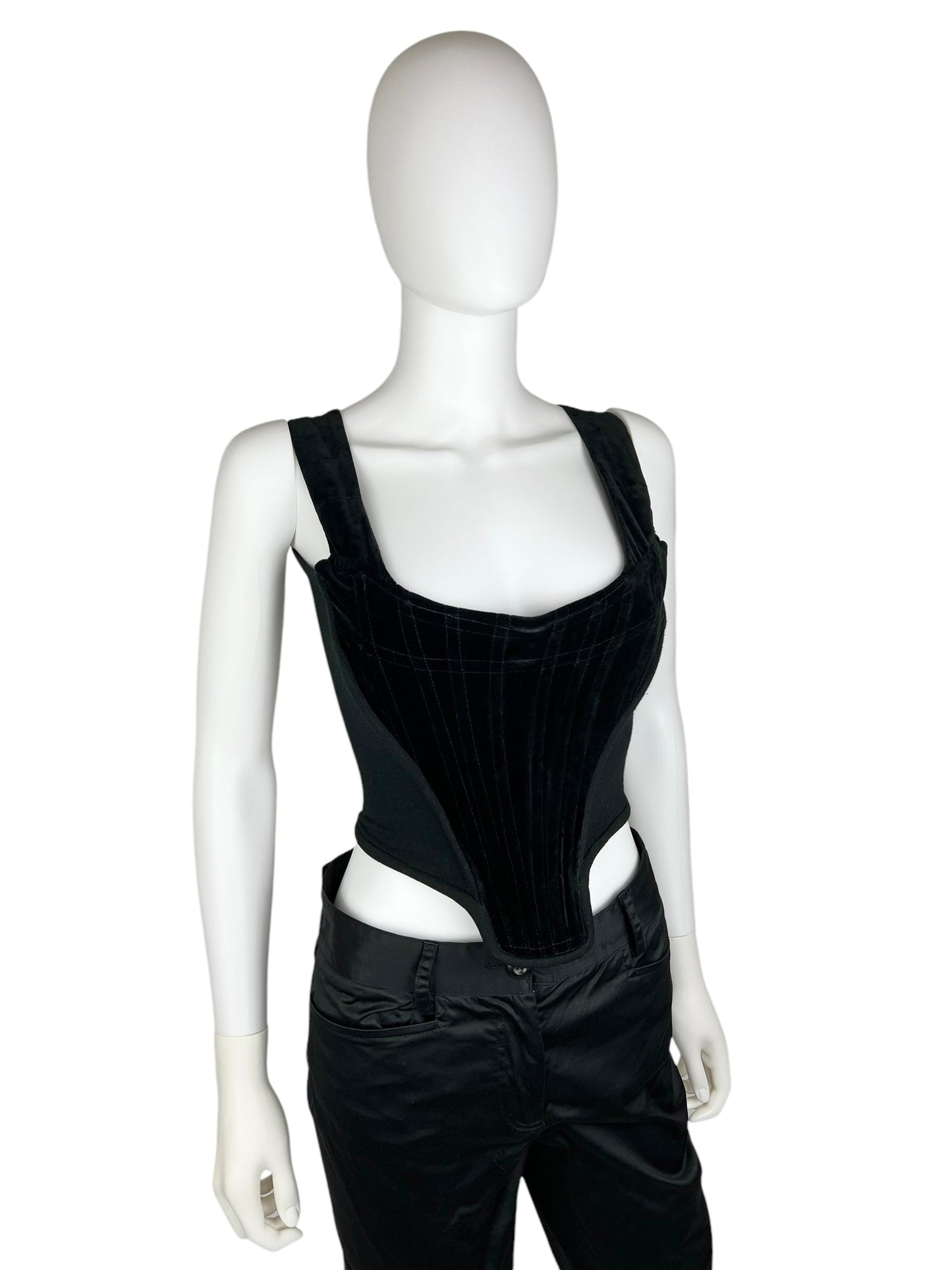 Vivienne Westwood A/W 1991 velvet corset | Black, Black