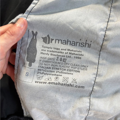 Maharishi 2002 Ribbed Neck Drill Top S | Small, Black