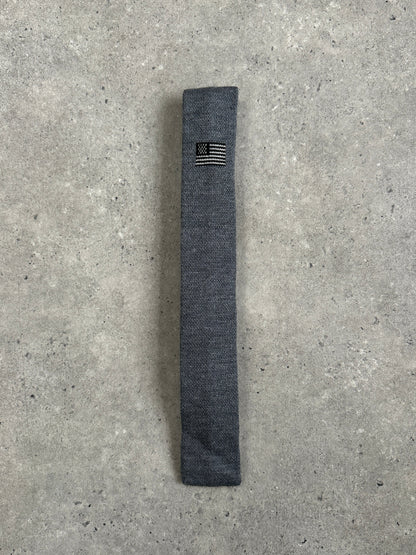 Japanese Vintage 1990s Pure Wool Knitted Flag Tie