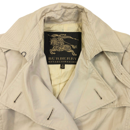 Vintage Burberry Trench Jacket Womens Size M | Medium, Cream