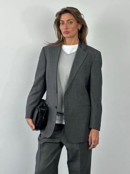 Burberry London 1990s Pure Wool Single Breasted Suit - 36S/M
