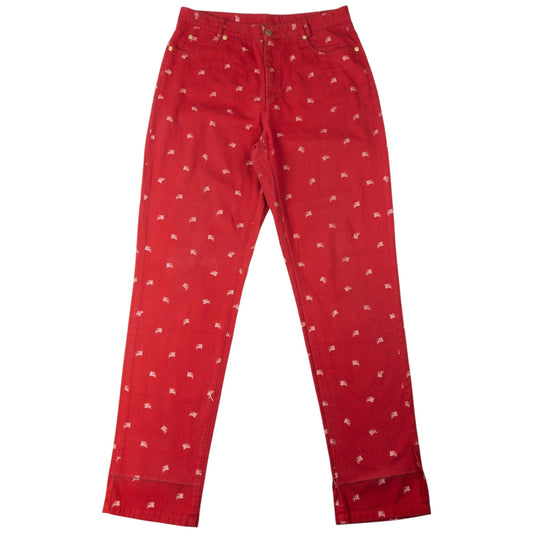 Vintage Burberry Monogram Trousers Size W31