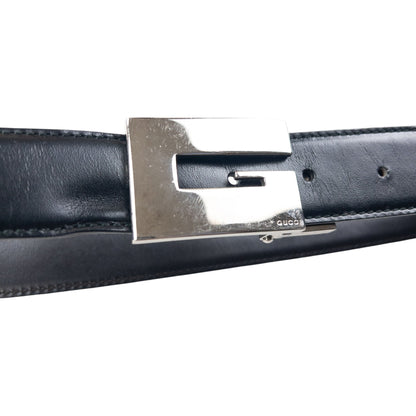 Vintage 2000s Gucci Leather Belt Size S | O/S, Black