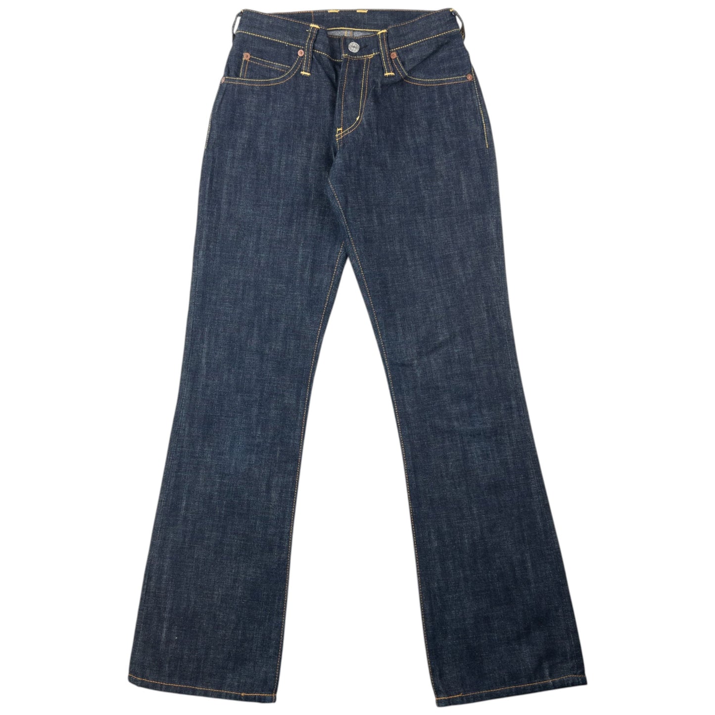Vintage 2000s Evisu Double Gull Embroidered Japanese Denim Jeans Size W26 | W26, Multicoloured