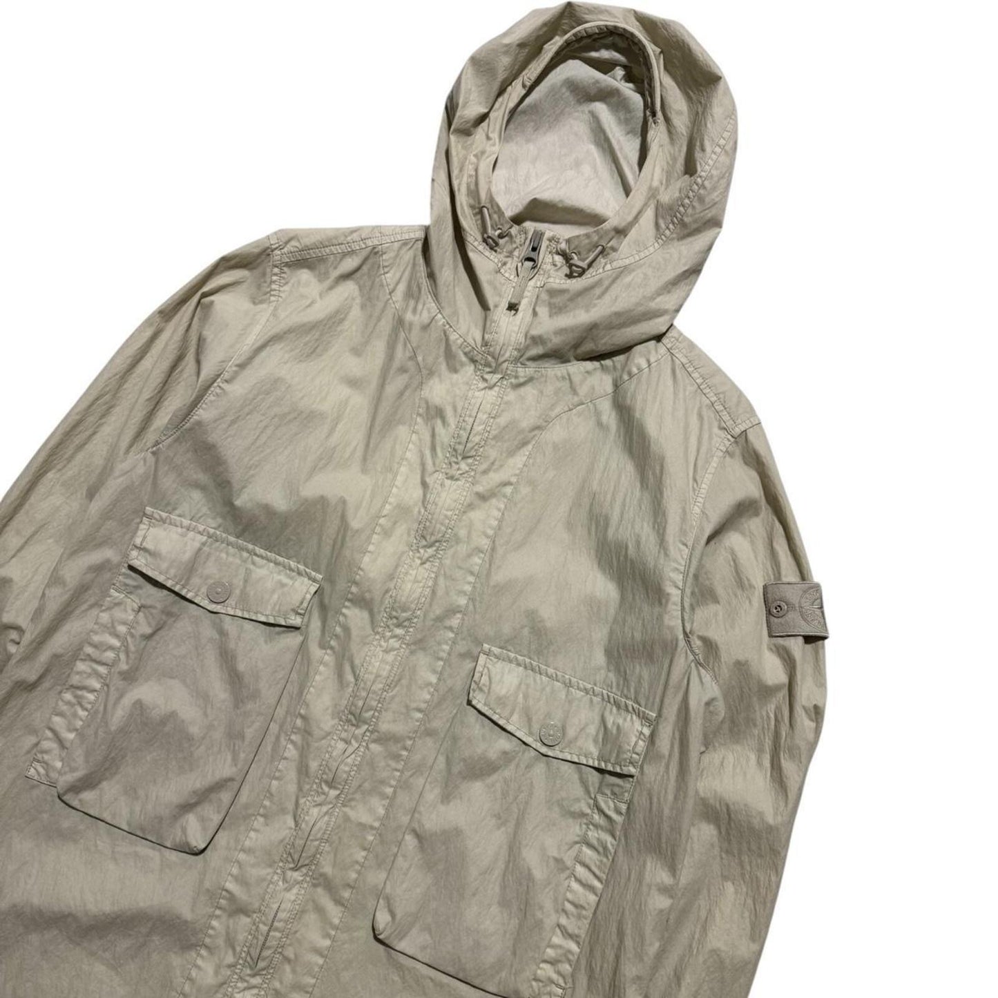 Stone Island Ghost Trench Smock Jacket | Large, Beige