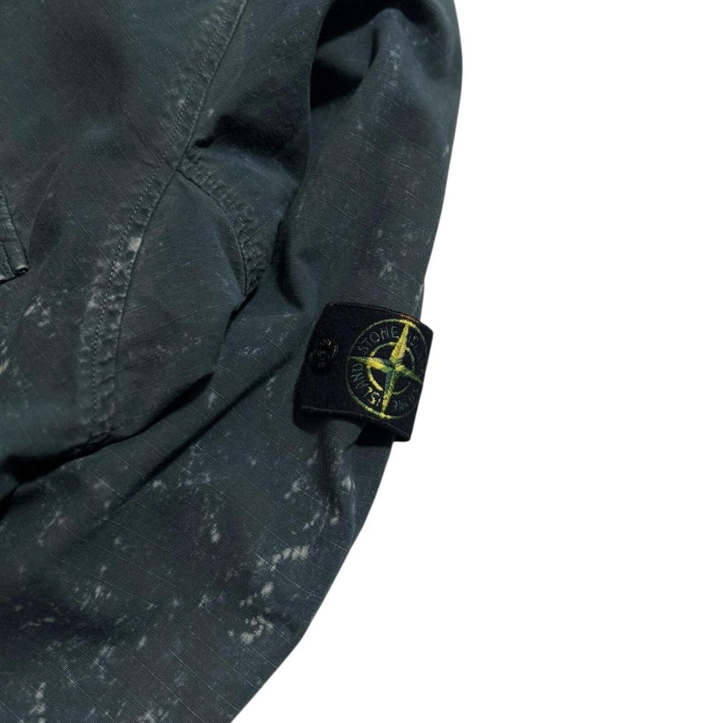 Stone Island Tye dye OVD Ripstop Smock Jacket | Large, Green