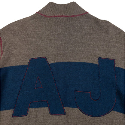 Vintage Armani Jeans Zip Up Jumper Size M