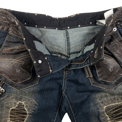 Vintage PPFM Distressed Denim Jeans Size W30