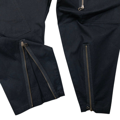 Vintage 2000s Yohji Yamamoto Zip Cuff Trousers Size W36 | W36, Black