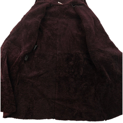 Vintage 2000s Miu Miu Longline Shearling Jacket Womens Size XL | XL, Brown