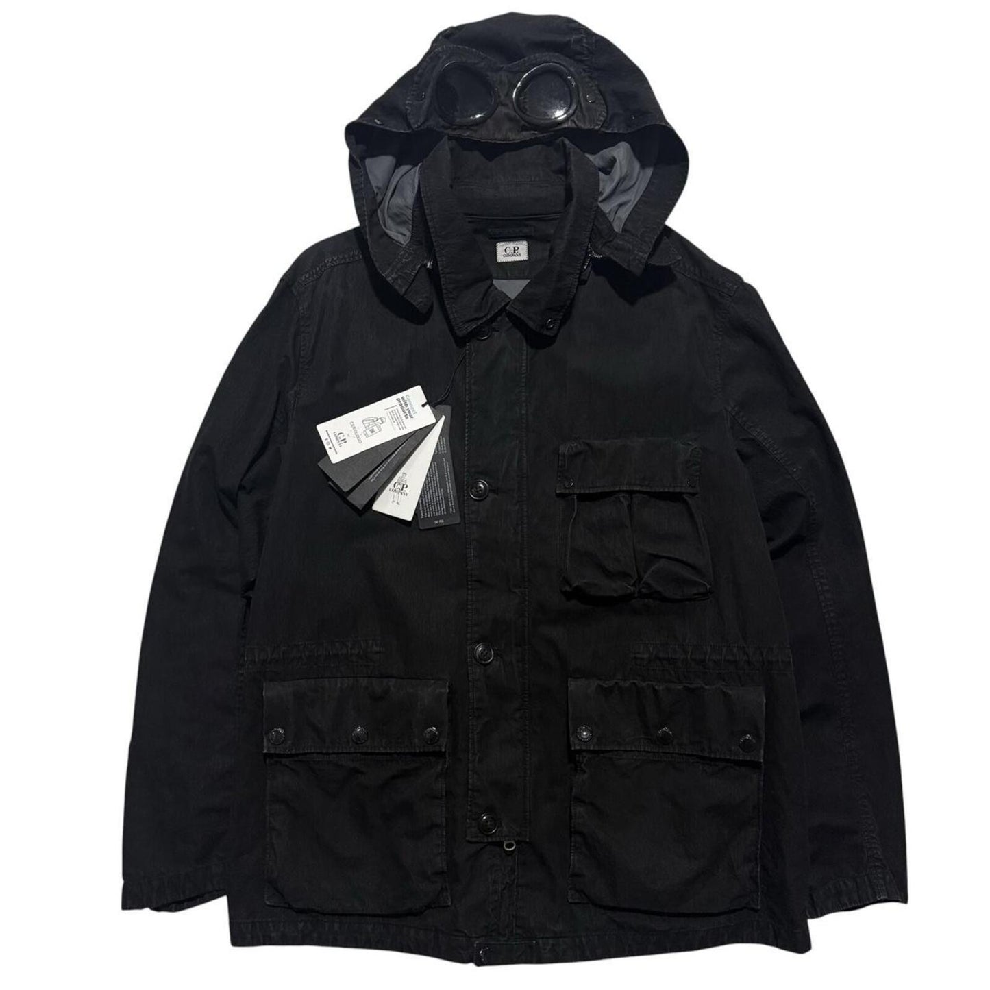 CP Company 50 Fili Goggle Jacket | XL, Black
