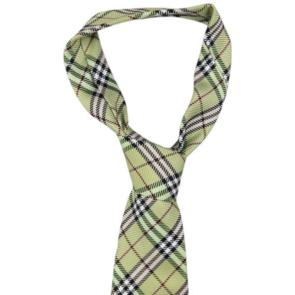 Vintage Burberry Nova Check Silk Tie