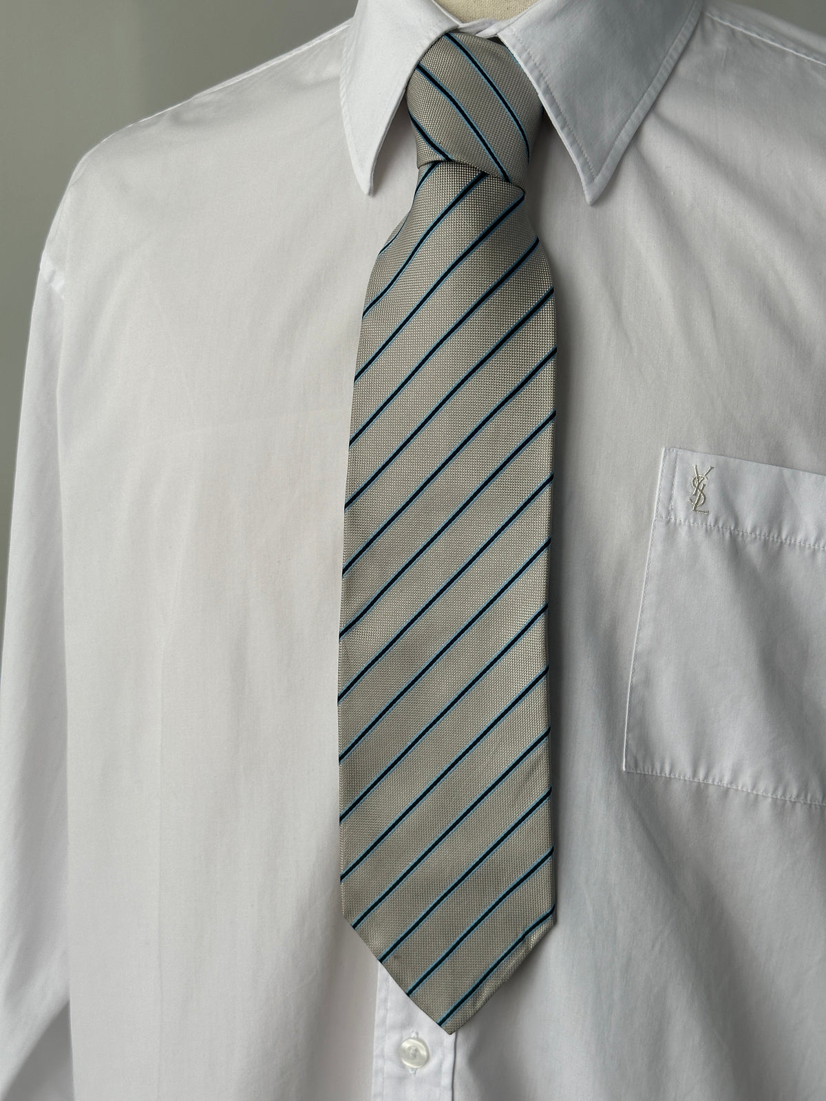 Vintage 1990s Pure Silk Striped Tie