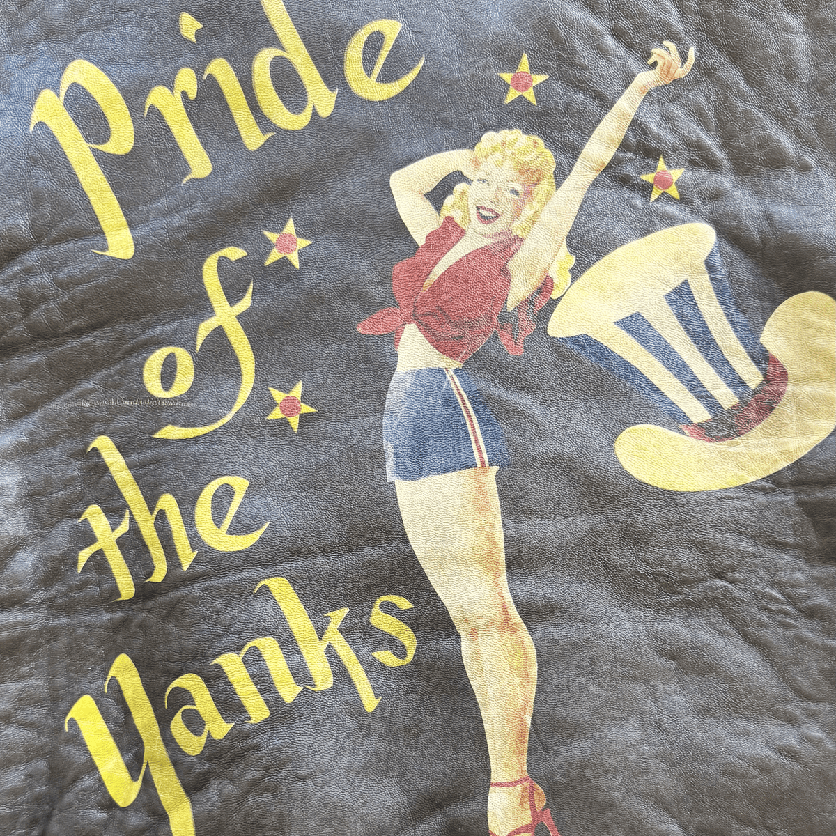 Avirex 'Pride of The Yanks' 90's A2 Leather Flight Jacket - S | S / M, Red