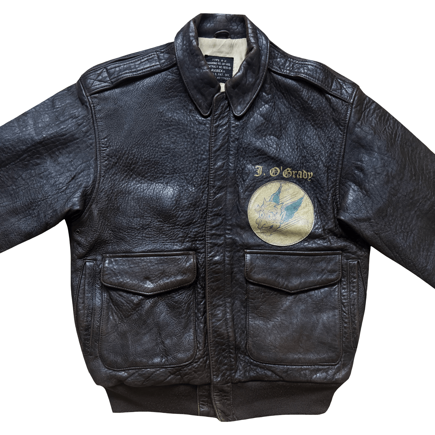 Avirex 'Saipan' 1988 A2 Leather Flight Jacket - S / M | S / M, Red