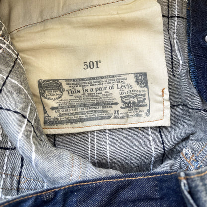 Boro Sashiko Distressed 501 Jeans - W36"