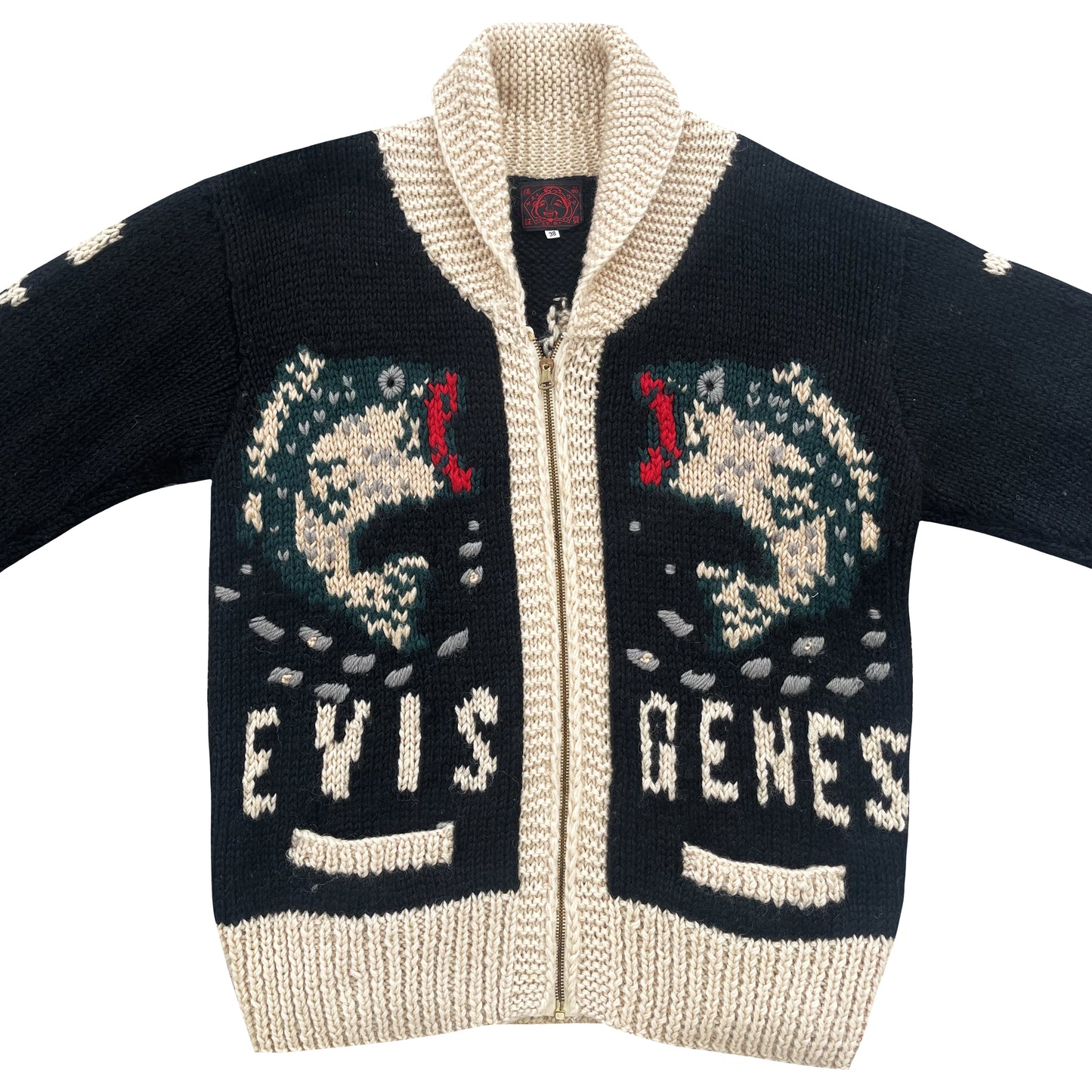 Evisu Cowichan Knitted Cardigan - M