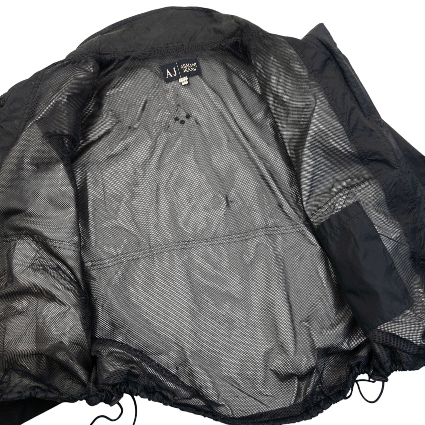 Vintage 2000s Armani Jeans Zip Up Jacket Size L | Large, Navy
