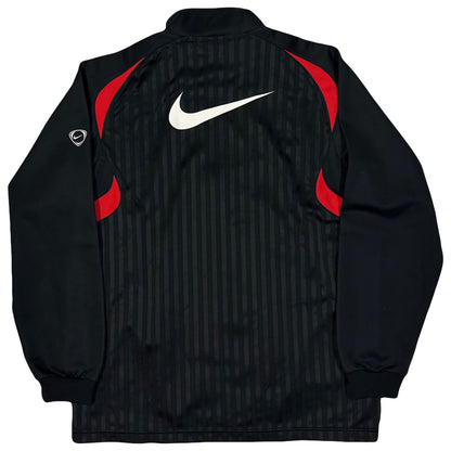 Nike 2000s Nylon Tracksuit In Black & Red ( XL )