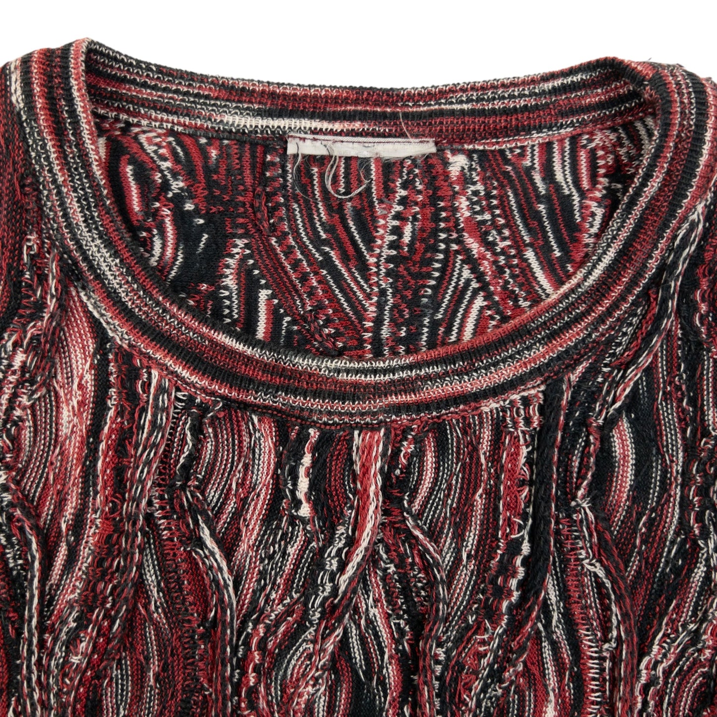 Vintage 2000s Pattern Knit Jumper Size M | Medium, Red