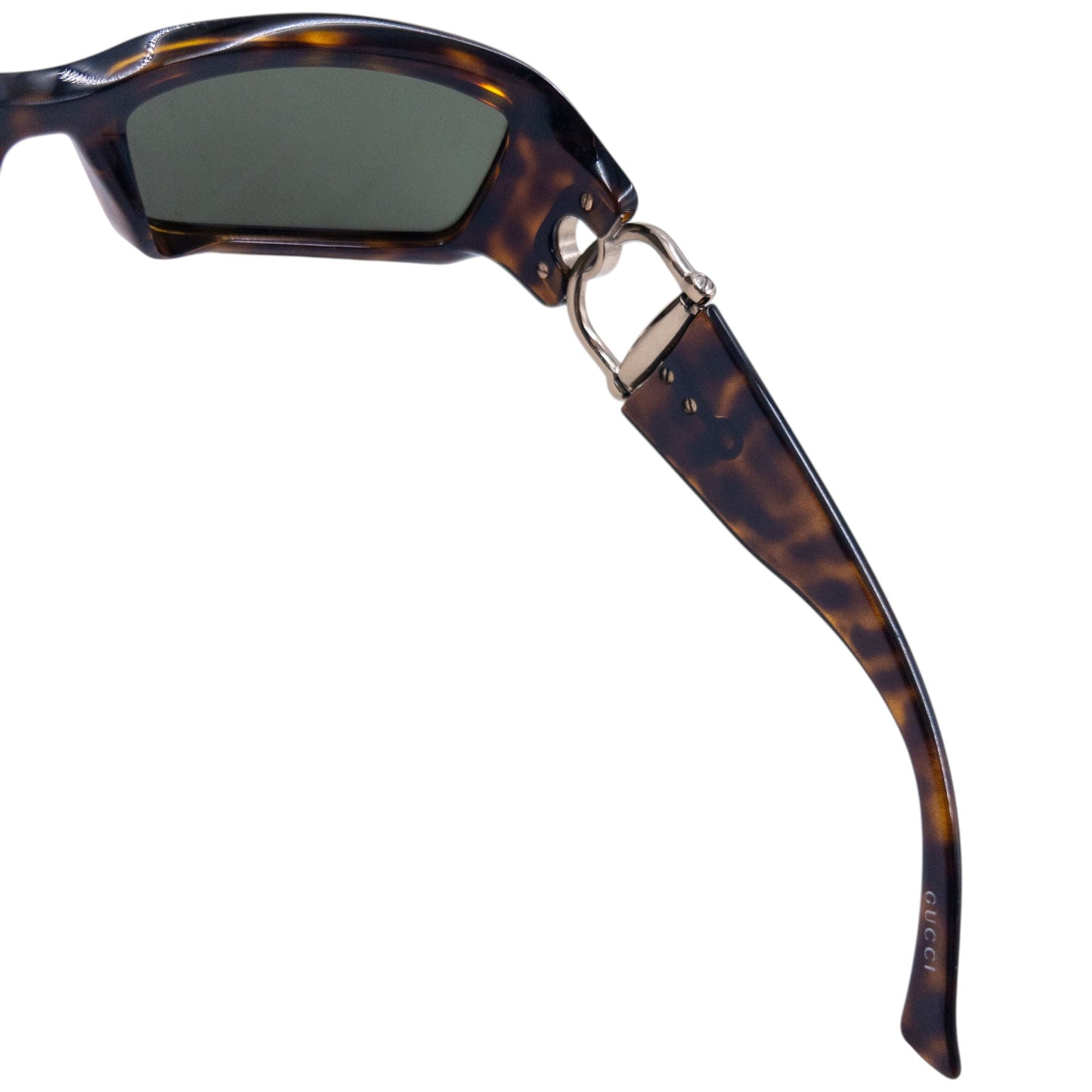 Vintage Gucci Horse Bit Tortoise Shell Sunglasses