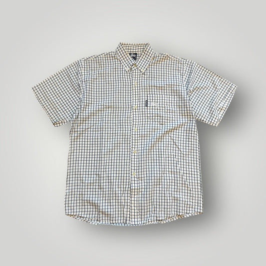 Stüssy Late 90's Plaid Check Short Sleeve Shirt XL