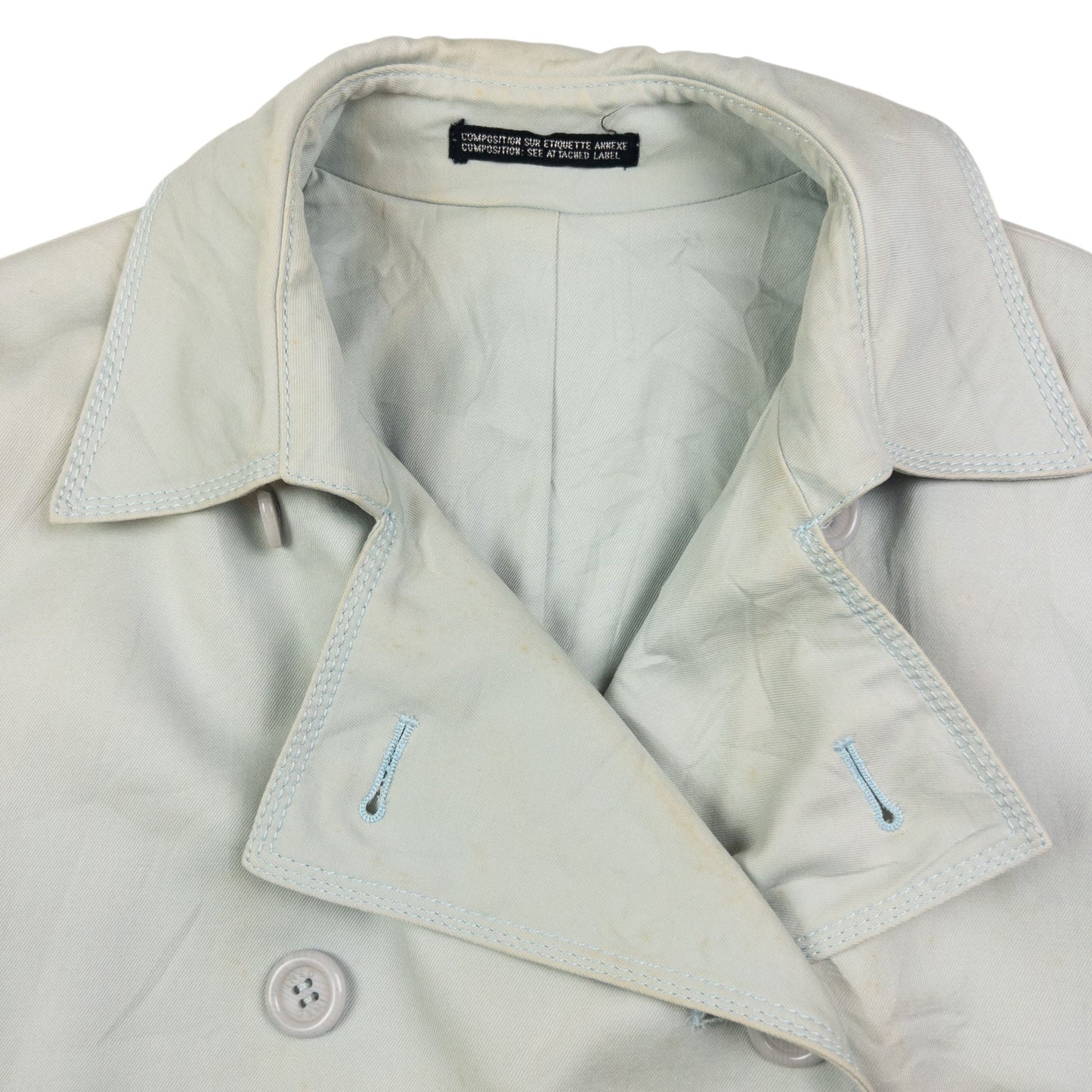 Vintage Yohji Yamamoto Inéd Trench Jacket Womens Size L