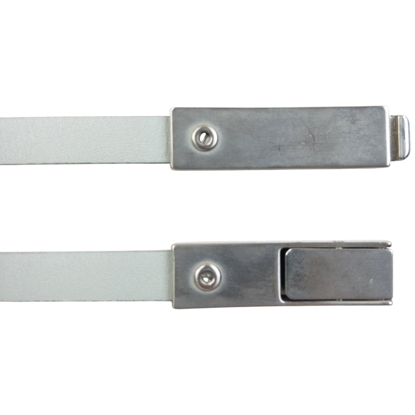 Vintage 2000s Prada Skinny Leather Belt Size W27 | O/S, Multicoloured