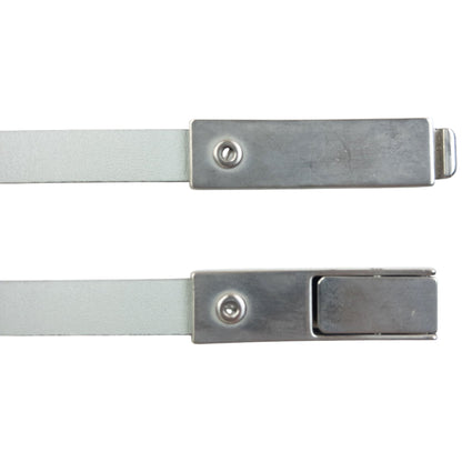 Vintage 2000s Prada Skinny Leather Belt Size W27 | O/S, Multicoloured