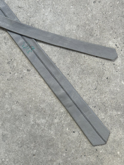 Vintage 1990s Leather Slim Tie