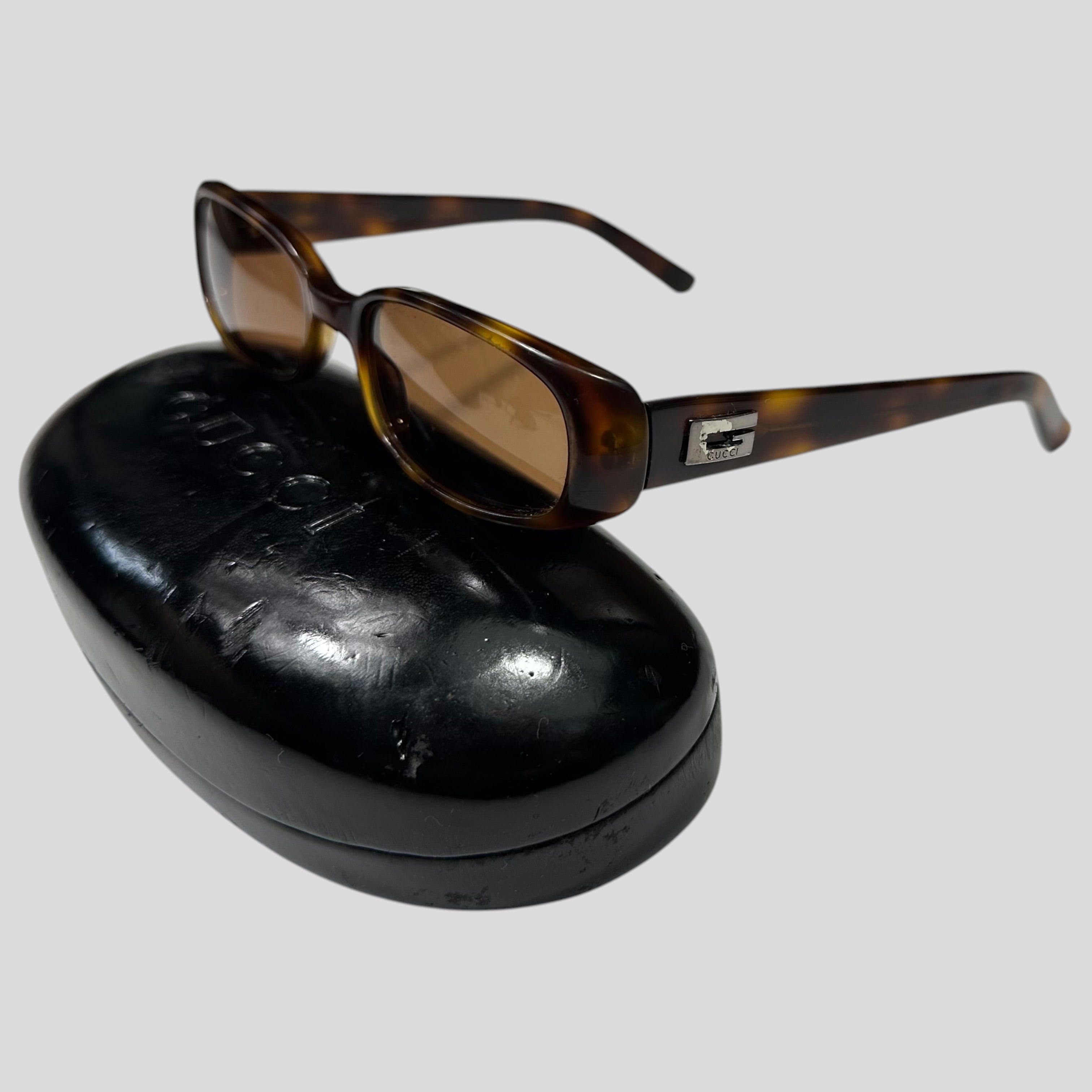 Gucci by Tom Ford 90's Tortoiseshell Orange Lens Sunglasses | O/S