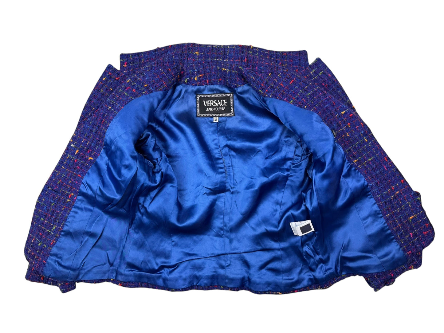 Versace early 1990s boucle skirt suit