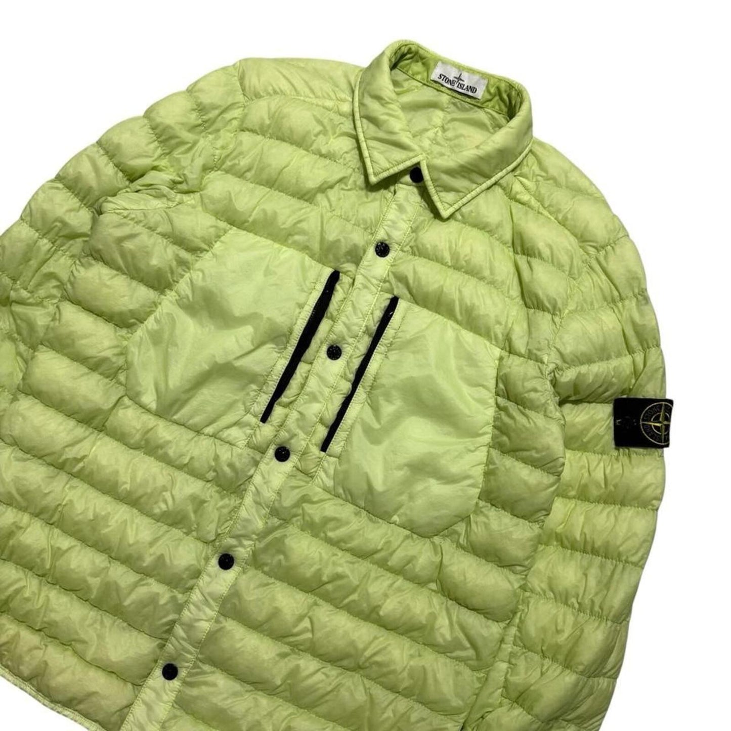 Stone Island Garment Dyed Down Overshirt