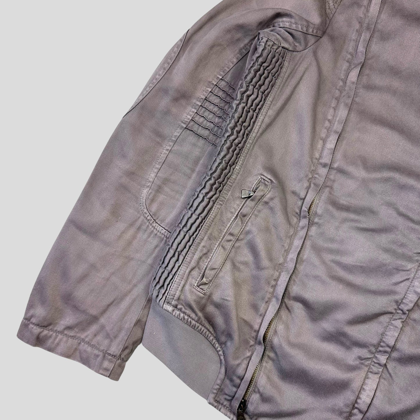 Puma x Neil Barrett 96 Hours Dusty Purple Cotton Moto Jacket - S/M