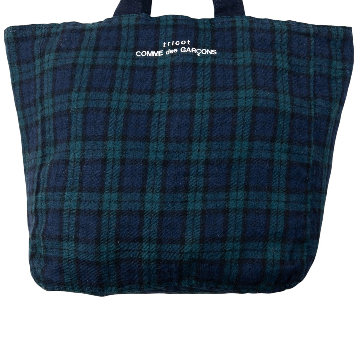 Vintage 2000s Comme Des Garçons Tricot Checkered Tote Bag | O/S, Red