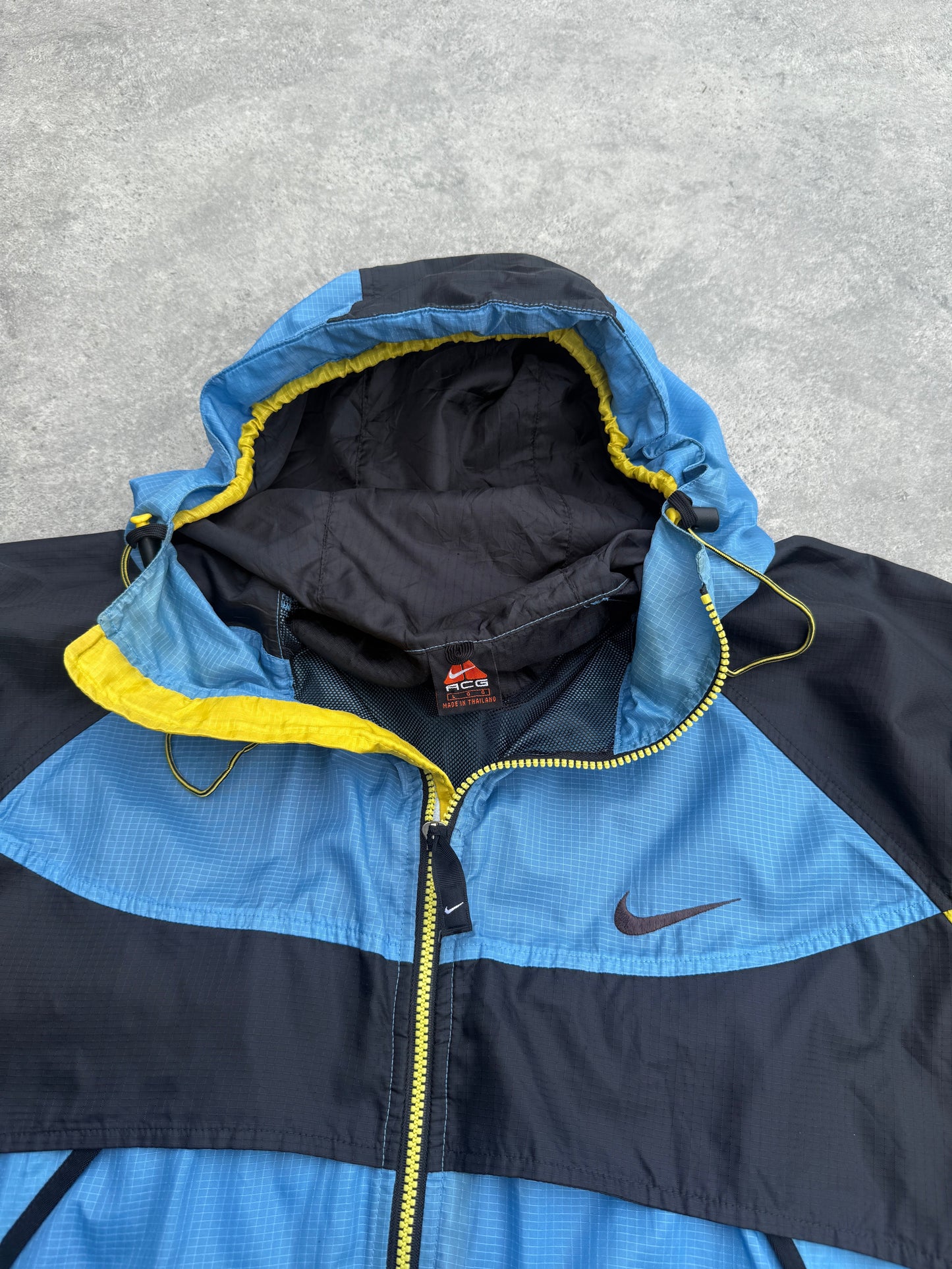 nike acg 1990s technical colour block packable lightweight jacket (l) | Default Title, Multicoloured
