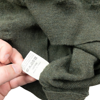Vintage 90s YSL Yves Saint Laurent Wool Jumper Size S | Small, Green
