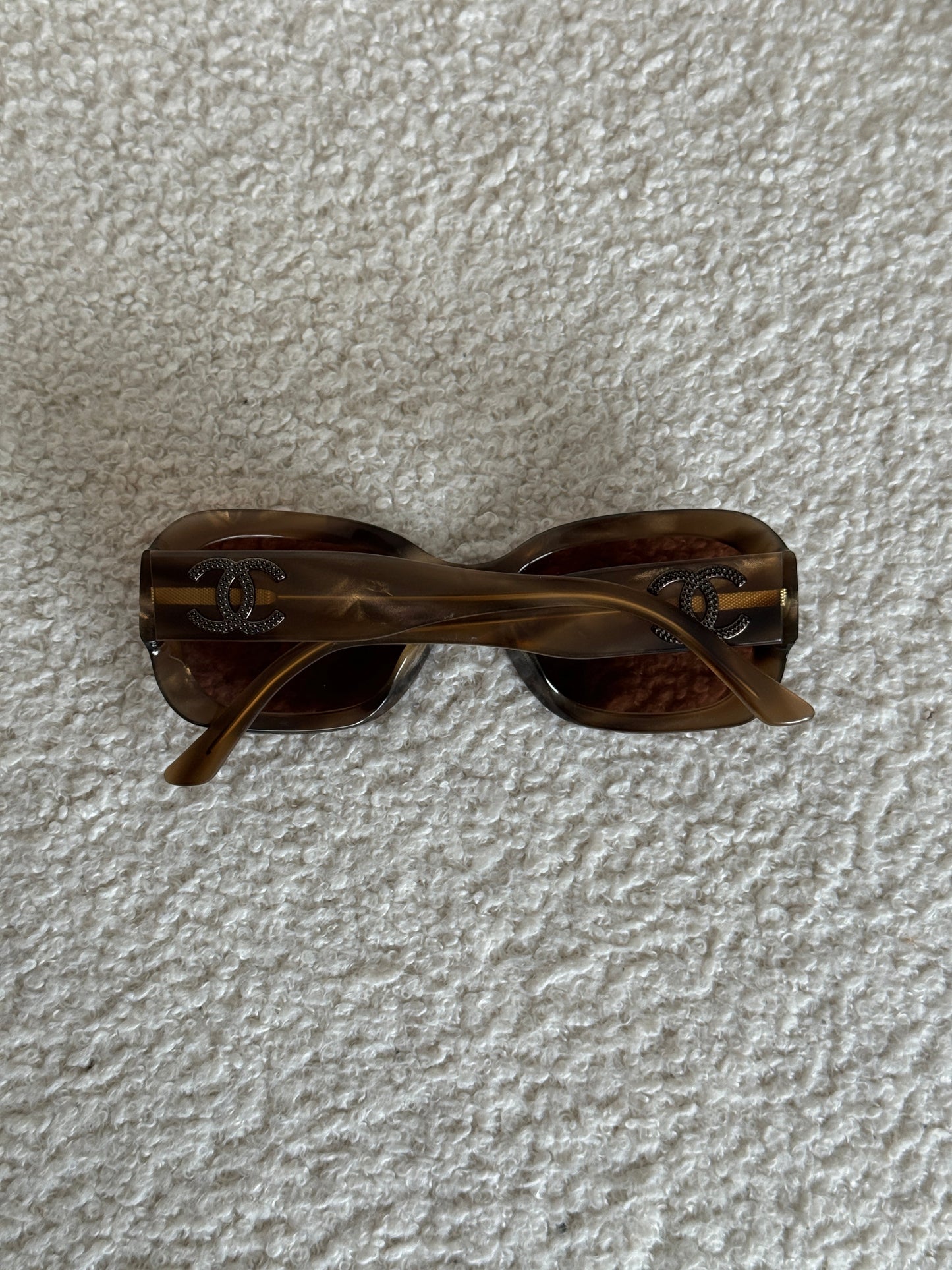2000s Chanel Oversized Sunglasses | O/S, Bronze
