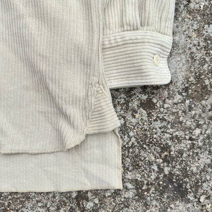 A/W1995 Cream 1/4 Zip Jumbo Corduroy Shirt