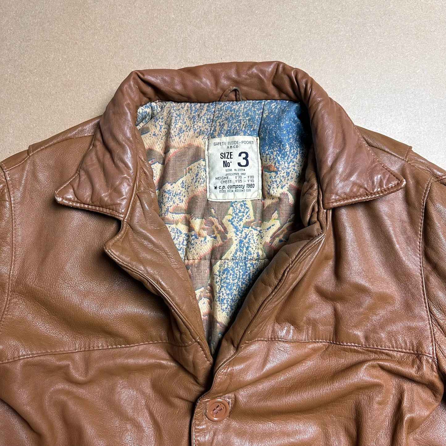 A/W1980 C.P. COMPANY Leather Cameraman Jacket