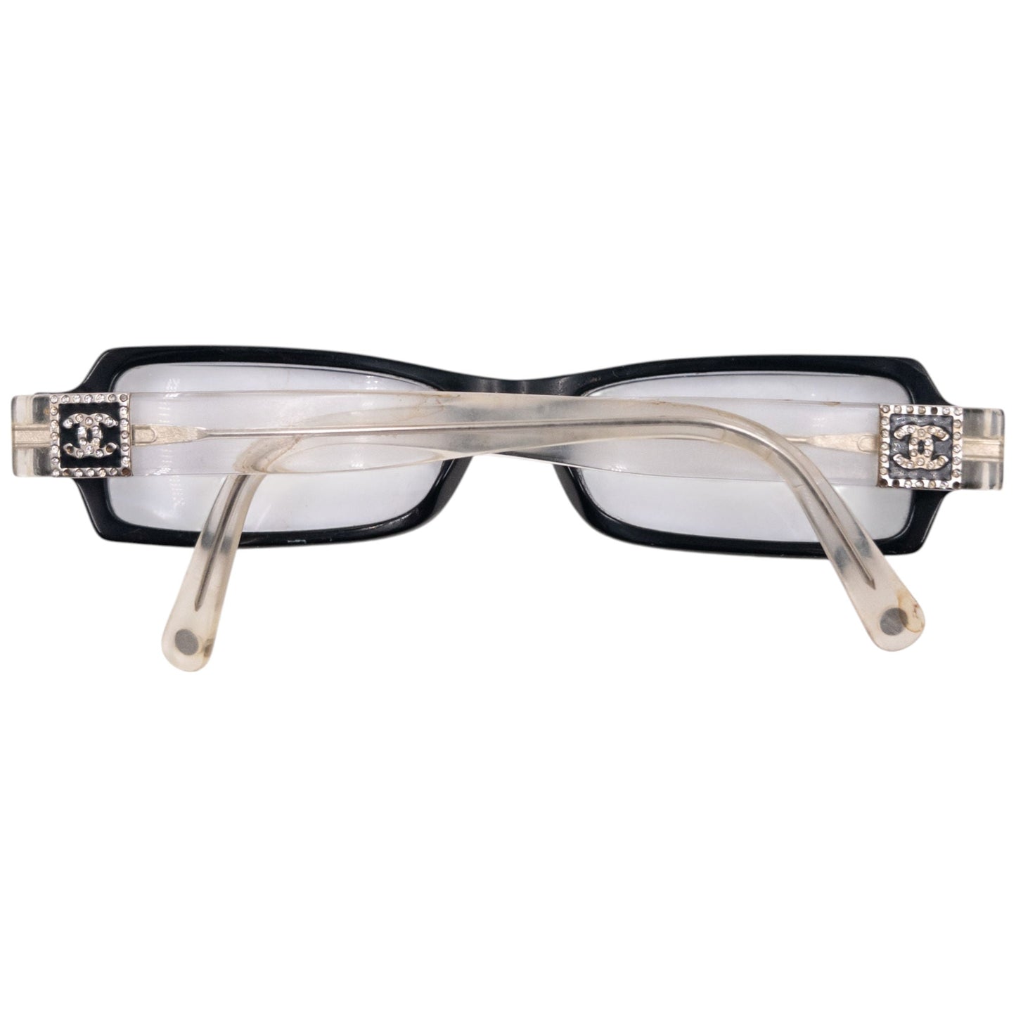 Vintage 2000s Chanel Diamanté Eyeglasses | O/S, Black